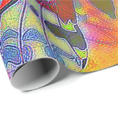 Geloof de kleurrijke vlinder cadeaupapier (Rol Hoek)