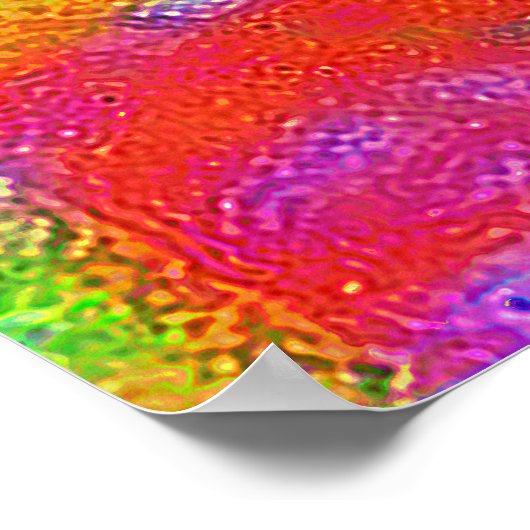 Geloof de kleurrijke vlinder poster (Hoek)