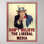 Geloof de liberale media niet poster (Voorkant)