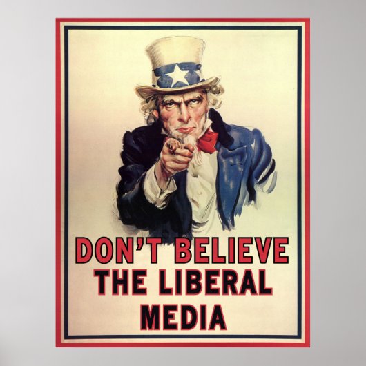 Geloof de liberale media niet poster (Voorkant)