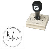 Geloof de Naam van de Terugkeer van het Manuscript Rubberstempel (Gestempeld)