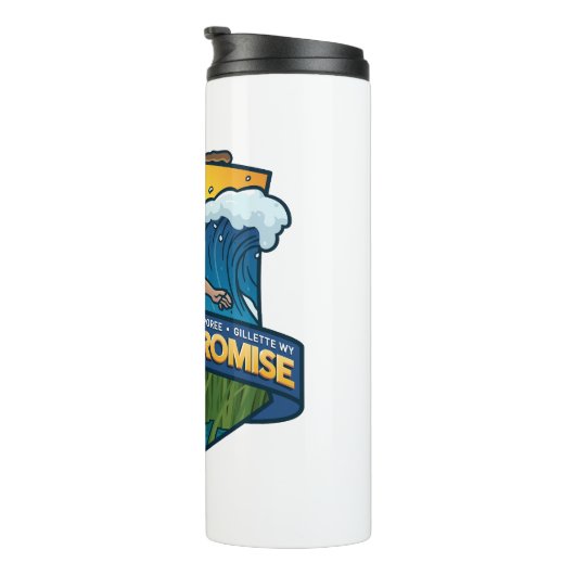 Geloof de Promise 2024 Pathfinder Camporee Thermosbeker (Geroteerd rechts)