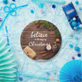 Geloof de toverstaf van kerstfeestdag.. papieren bordje (Feest)