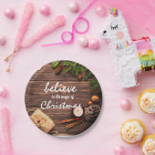 Geloof de toverstaf van kerstfeestdag.. papieren bordje (Feest)