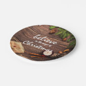 Geloof de toverstaf van kerstfeestdag.. papieren bordje (Gekanteld)