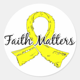 Geloof doet er toe 5 Sarcoma Ronde Sticker