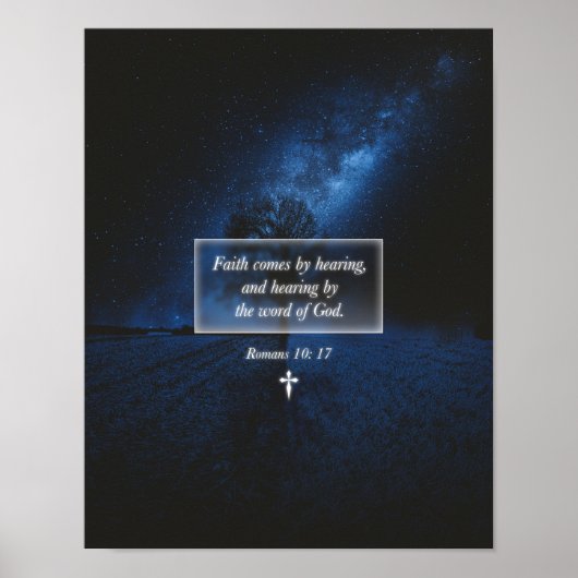 Geloof door het Woord van God Christelijk Geloof n Poster (Voorkant)