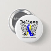 Geloof downsyndroom bewustzijn ronde button 5,7 cm (Voorkant /achterkant)