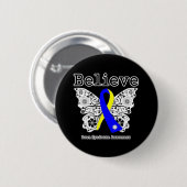 Geloof downsyndroom bewustzijn ronde button 5,7 cm (Voorkant /achterkant)