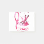 Geloof Dragonfly roze lintblaaskanker Post-it® Notes (Voorkant)