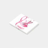 Geloof Dragonfly roze lintblaaskanker Post-it® Notes (Schuin)