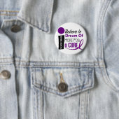 GELOOF DREAM HOPE Crohn's Disease T-Shirts & Appa Ronde Button 5,7 Cm (In situ)