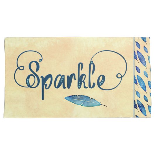 GELOOF DREAM SPARKLE INSPIRE Typografie Kussensloop (Voorkant-Rechts)