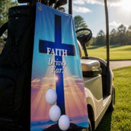 "Geloof Drijft Ver" Golf Handdoek