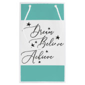 Geloof droom bereiken klein cadeauzakje (Achterkant)