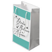 Geloof droom bereiken klein cadeauzakje (Achterkant Gekanteld)