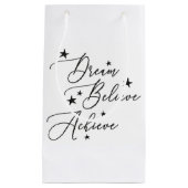 Geloof droom bereiken klein cadeauzakje (Voorkant)