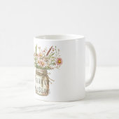 Geloof Droom Bloemen in Pot Koffiemok (Voorkant rechts)