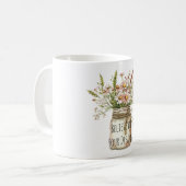 Geloof Droom Bloemen in Pot Koffiemok (Voorkant links)