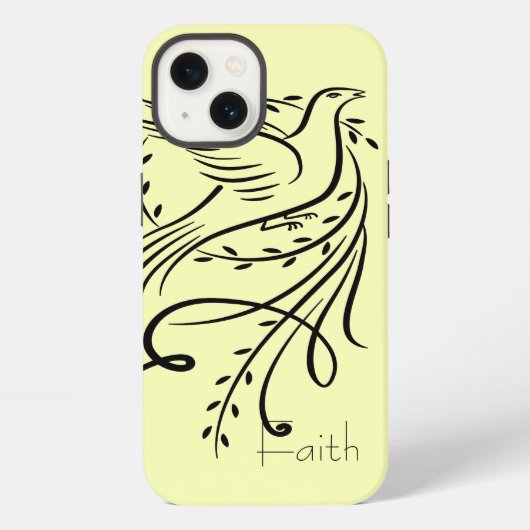 Geloof Duif iPhone Hoesje (Achterkant)