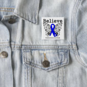 Geloof Dysautonomia Awareness Vierkante Button 5,1 Cm (In situ)