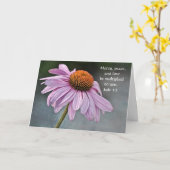 Geloof Echinacea Bijbelverskaart Kaart (Gele Bloem)