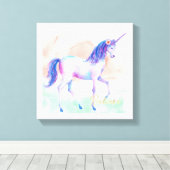 Geloof  eenhoorn canvas afdruk (Insitu (Houten vloer))