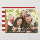 Geloof eenvoudig de Kaart van de Foto van de (Voorkant / Achterkant)