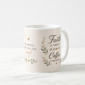 Geloof eerst, koffie tweede | Inspirerende mok (Voorkant rechts)