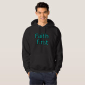 Geloof eerste religieuze gezegde hoodie (Voorkant volledig)