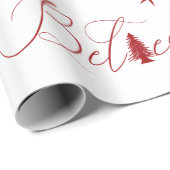 Geloof Elegant Script vakantie inpakpapier (Rol Hoek)