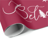 Geloof Elegant Script vakantie inpakpapier (Rol Hoek)