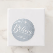'Geloof' Elegant Silver Foil met Kerstmis Bedankjes Labels (Met doos)