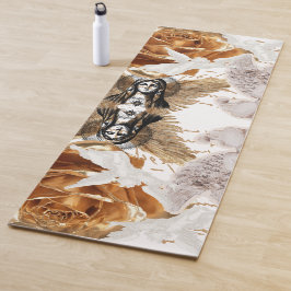 Geloof Elegantie Schoonheid Wit Goud Zwart Moeder Yogamat