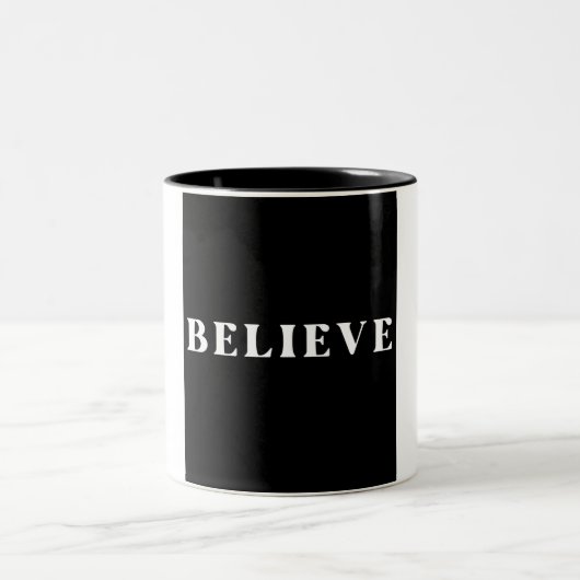 Geloof : Ellegante bruidsmeisje trouw mok ontwerp (Center)