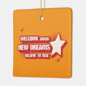 "Geloof en bereik: 2025 Premium keramisch Ornament (Links)