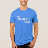 Geloof en bereik Motivatie Tri-Blend Shirt (Voorkant)