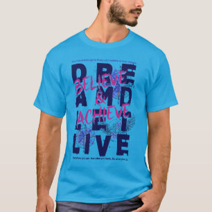 Geloof en Bereik Streetwear Typografie T-shirt