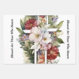 Geloof en Bijbelse symbolen voor troost Inpakpapier Vel