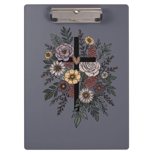Geloof en Bloemen Klembord (Voorkant)