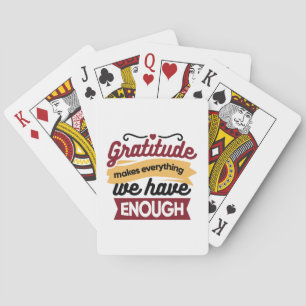 Geloof en Dankbaarheid Kunstwerk – Opbeurende Chri Pokerkaarten