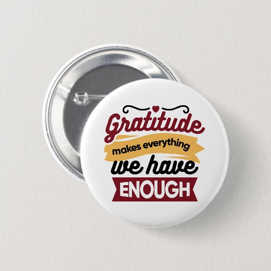 Geloof en Dankbaarheid Kunstwerk – Opbeurende Chri Ronde Button 5,7 Cm (Voorkant /achterkant)