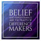 Geloof en doorzettingsvermogen eigenschappen van v tegeltje (Voorkant)