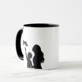 Geloof en familie Moeder Kind Verbinding met God Mok (Voorkant links)