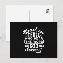 Geloof en Gehoorzaamheid – Inspirerende Schrift Feestdagenkaart