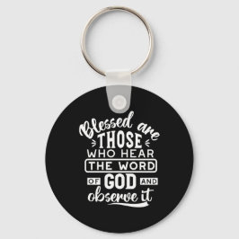 Geloof en Gehoorzaamheid – Inspirerende Schrift Sleutelhanger