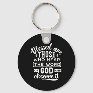 Geloof en Gehoorzaamheid – Inspirerende Schrift Sleutelhanger