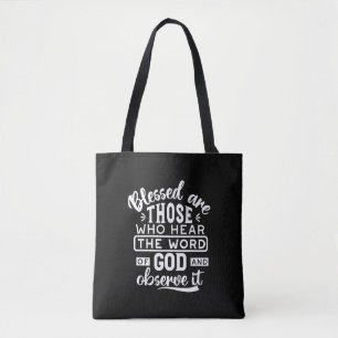 Geloof en Gehoorzaamheid – Inspirerende Schrift Tote Bag