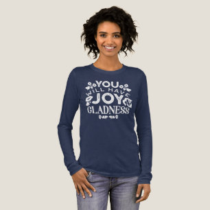 Geloof en Geluk – Quotes over Vreugde en Blijdscha Tri-Blend Shirt