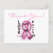 Geloof en hoop dank u briefkaart (Voorkant)